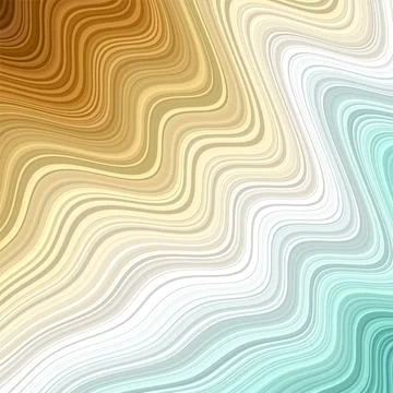 Wavy background. Elegant background in brown blue green colors. EPS10 Vector. Stock Illustration