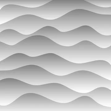 Wavy background with gradient. Black and white. Vector illustration. Stock Illustration