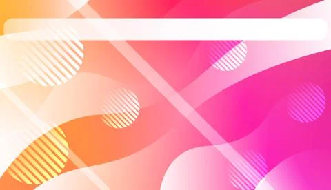 Wavy Background with Lines, Circle. For Cover Page, Landing Page, Banner. Vec Stock Illustration