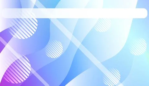 Wavy Background with Lines, Circle. For Cover Page, Landing Page, Banner. Vec Stock Illustration