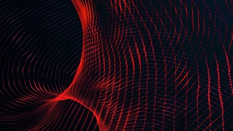 Wavy background from particulars ordered in lines Stock Footage 122947928