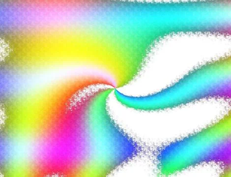 Wavy background in rainbow colours Stock-Illustration