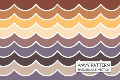 Wavy background. Seamless pattern with waves. Vector illustration. 스톡 일러스트