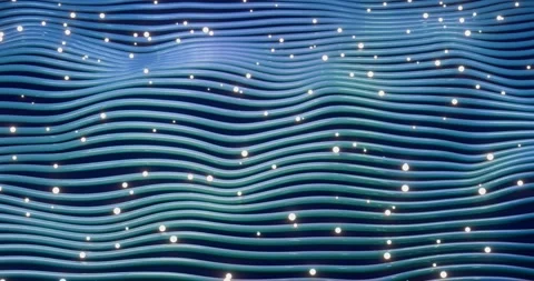 Wavy background with shining particles. Stock Footage 277080843