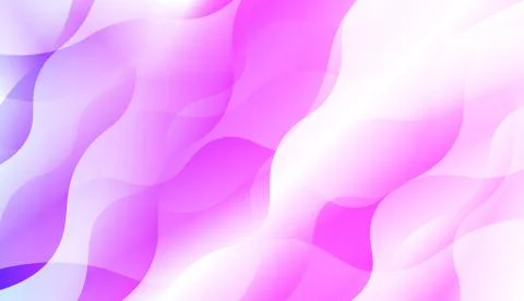 Wavy Background. Soft Color Gradient Background. For Greeting Card, Flyer, In Stock Illustration
