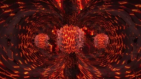 Wavy balls 01 Stock Footage 273494519