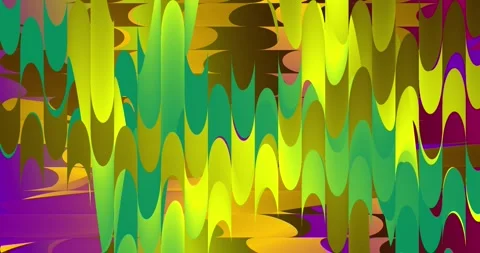 Wavy beams of light of different colors are constantly moving Stock Footage 247393323