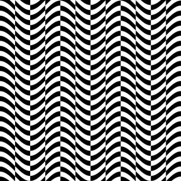 Wavy, billowy seamless pattern. Abstract monochrome background. 库存插图