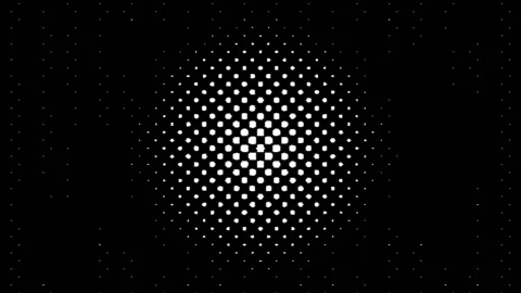 Wavy black and white background, noise with dots and blur Stock Footage 219434677