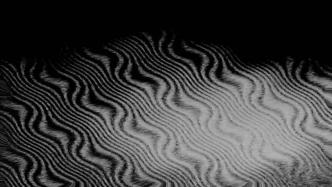 Wavy black and white background, noise with dots and blur Stock Footage 220050718