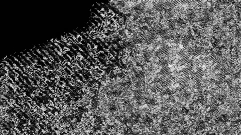 Wavy black and white background, noise with dots and blur Stock Footage 220050796