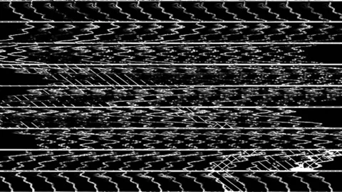 Wavy black and white background, noise with dots and blur Stock Footage 220051500