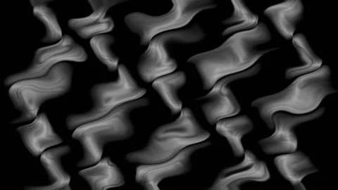 Wavy black and white background, noise with dots and blur Stock Footage 220051534