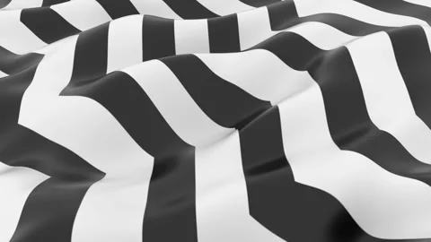 Wavy Black and White Striped Fabric with Abstract Pattern and Optical Illus.. Stock-Footage 341926030