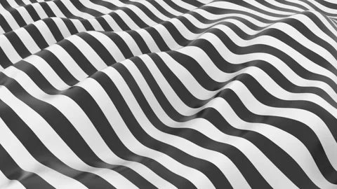 Wavy Black and White Stripes Pattern Creating Optical Illusion Effect with .. Video stock 341926048