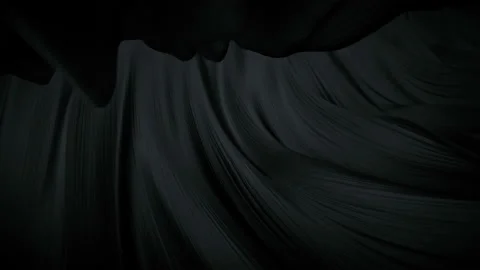 Wavy black glossy surface 3D render seamless loop animation Stock Footage 137248184