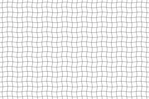 A wavy black grid of thin lines creates a seamless geometric pattern on a w.. Illustrazione stock