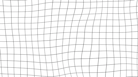 Wavy Black Grid on White Background Seamless Loop Vídeo Stock 331416652