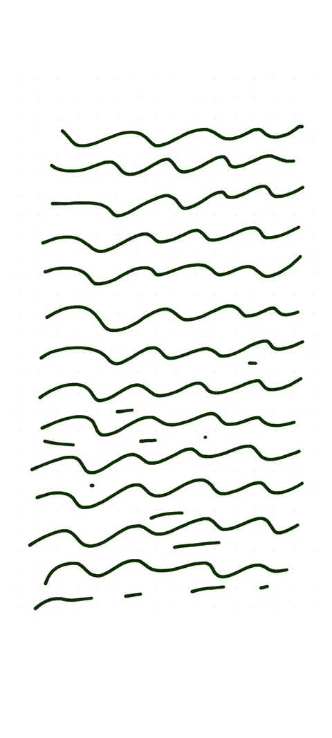 Wavy Black Outline Doodle Screen Fill Stock Footage 329771341