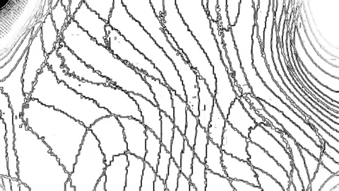 Wavy black stripes background on white Video stock 168302227