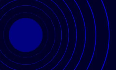 Wavy blue circles curve pattern Stock Illustration