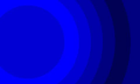 Wavy blue circles curve pattern Illustrazione stock