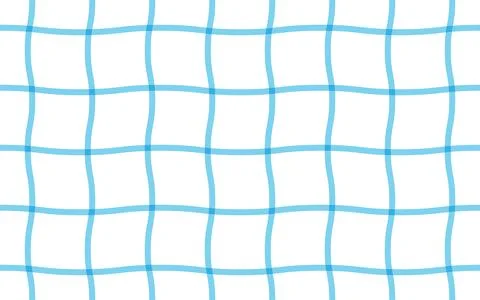 A wavy blue grid pattern creates a seamless textured background on a clean .. Stockillustratie
