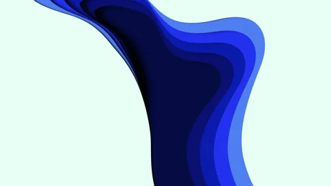 Wavy blue line with curved shape pattern Vídeos de archivo 251965862