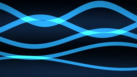 Wavy blue lines create a modern background design for Stock Footage 340359773