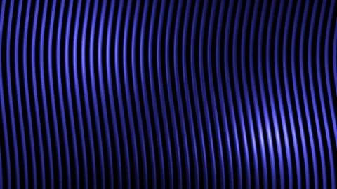 Wavy blue strings. Abstract moving pipes background. Calm seamless loop. Stock Footage 113858298