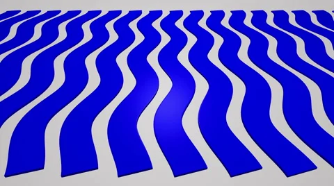 Wavy Blue Stripes Sine Stock Footage 63973755