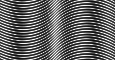 Wavy Bright neon abstract gradient lines tech futuristic motion background Stock Footage 254128255