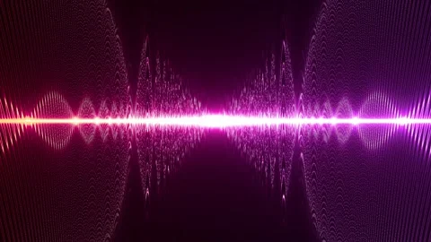 Wavy Bright Red Purple Light On The Horizon Dispersed Stock Footage 244774716