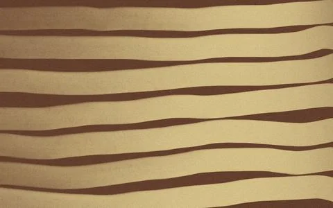 Wavy Brown Stripes on Beige Stock Illustration