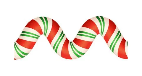Wavy candy cane stripe design. Vector illustration 스톡 일러스트