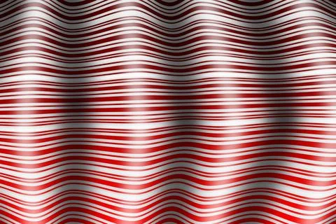 Wavy candy white red stripe holiday christmas shiny pattern illustration card Stock Illustration