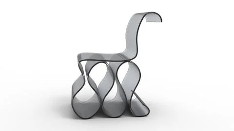 Wavy Chair Illustrazione stock