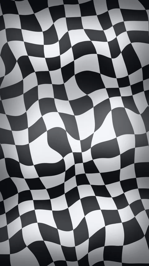 Wavy checkerboard pattern motion graphic background loop Stock Footage 347064741
