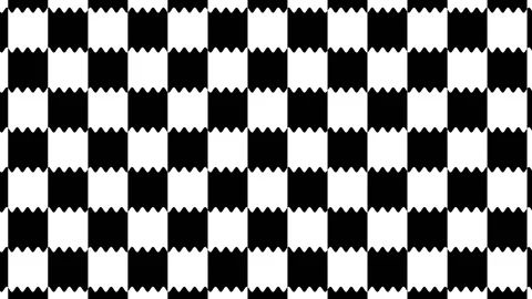 Wavy checkerboard seamless loop sequence. Stock Footage 158522426