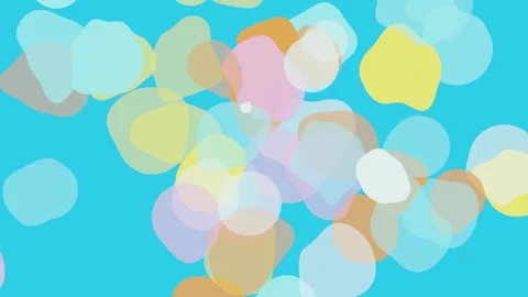 Wavy circles flying in different directions. Seamless loop Stock Footage 277184107