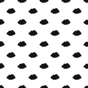 Wavy cloud pattern seamless vector 스톡 일러스트