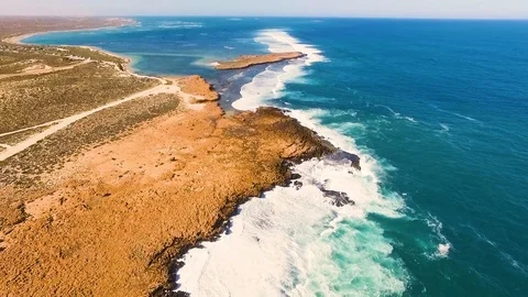Wavy coast australia Vídeo Stock 92353074