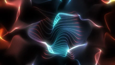 Wavy color dynamic background Stock Footage 302812493