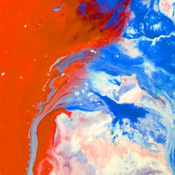 Wavy colored combination, orange and blue colored, wallpaper illustration Stock Illustration