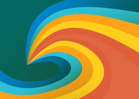 Wavy colorful background, gradient Stock Illustration