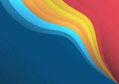 Wavy colorful background, gradient Stock Illustration