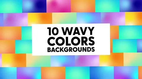 Wavy Colors Backgrounds Stock After Effects