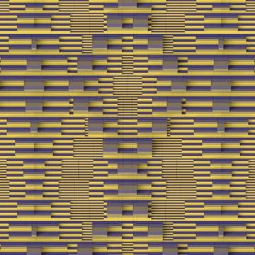 Wavy complex symmetrical pattern. 3d rendering digital illustration Illustrazione stock