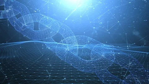 Wavy computer network cyberspace and pulse light 動画素材 125486537