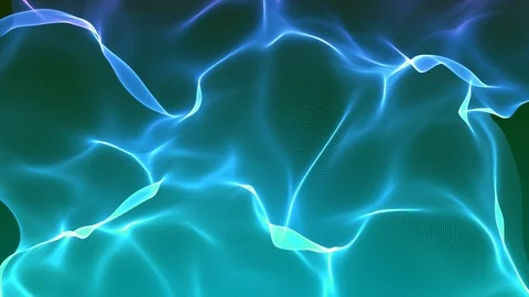 Wavy concept for digital audio and technology landscape background. futuristi Stock Footage 121066872